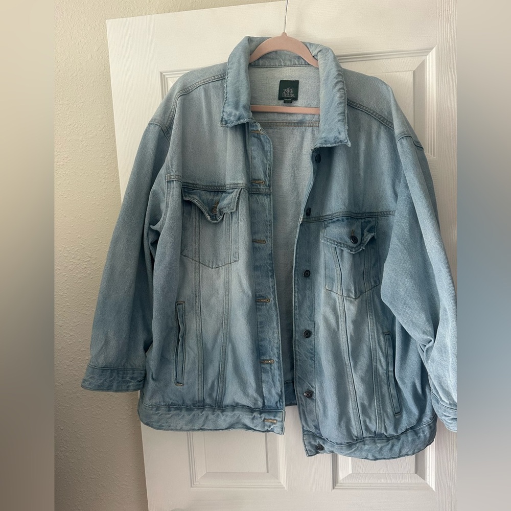 wild fable Light Wash Blue Denim Jacket - Picture 2 of 7